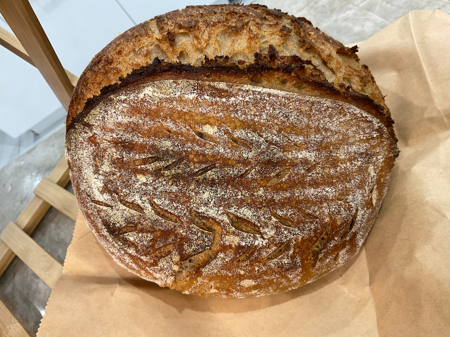 Handmade Organic Golden Rye Sourdough