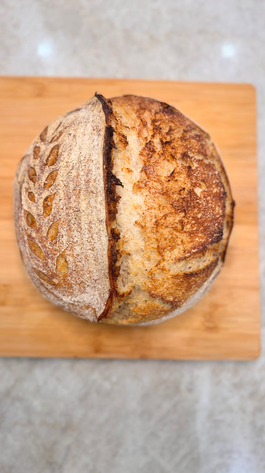 Handmade Organic White Rye Sourdough