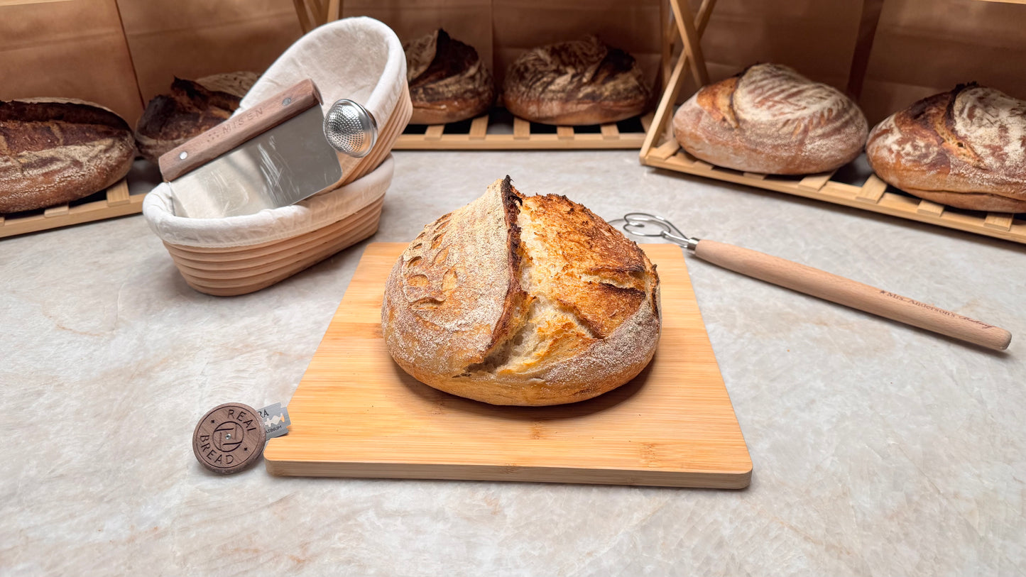 Handmade Organic White Rye Sourdough- BLACK SESAME limited edition