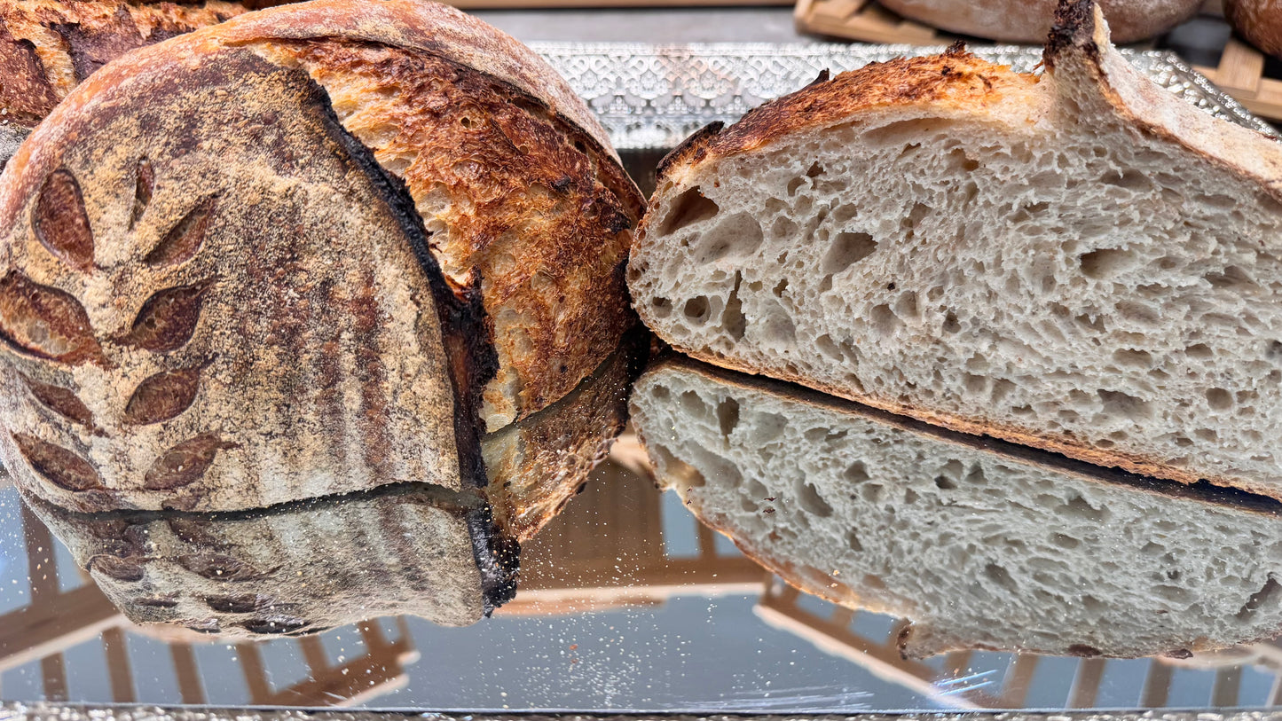 Handmade Organic White Rye Sourdough- BLACK SESAME limited edition